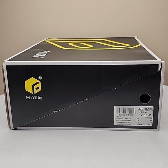 FitVille Men's High-top SteelCore Work Boots Size 12.5 EW - Picture 10 of 10